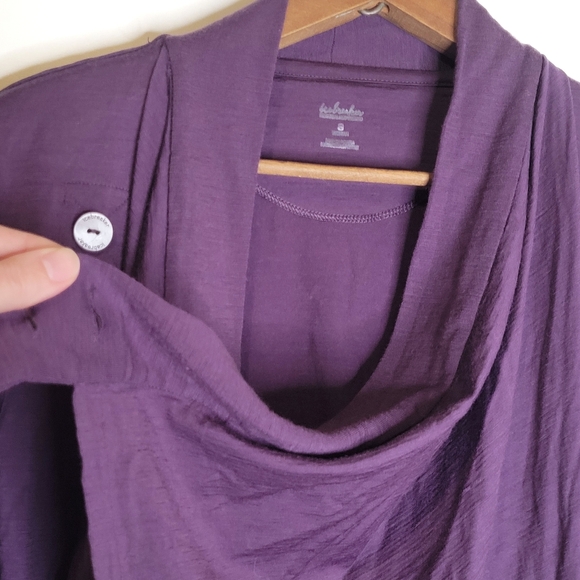 Icebreaker | Bliss Wrap Merino Wool Cardigan Purple Small - Picture 7 of 15